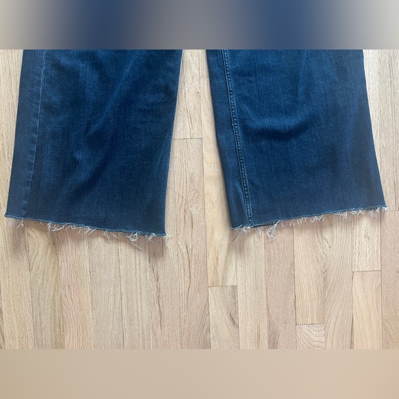Rag & Bone Serena High Waist Wide Leg Jeans, Dark Wash, Size 27 - Picture 4 of 10